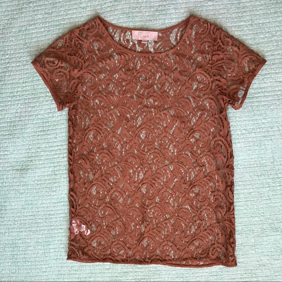 Loft Lace Blouse - Sz small - Picture 3 of 4